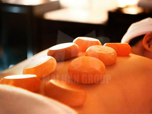 Đá muối Himalaya dạng viên tròn massage body